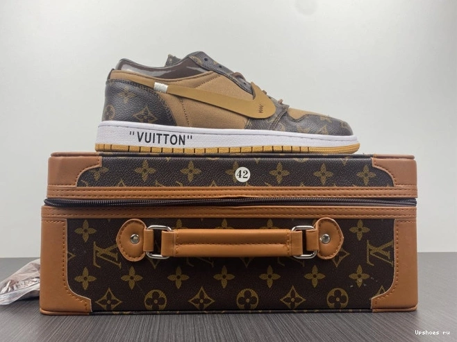 O-W -LouiV Low (WITH JORDAN CASE) AIR 1 Top 0729